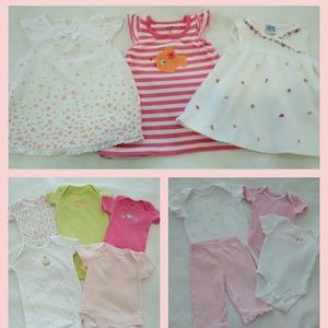 Bundle Baby Girl Spring Summer 0-3 Months Carter's